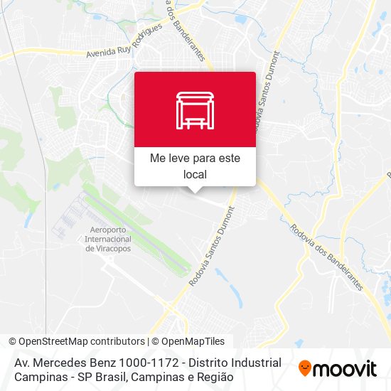 Av. Mercedes Benz 1000-1172 - Distrito Industrial Campinas - SP Brasil mapa