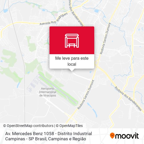 Av. Mercedes Benz 1058 - Distrito Industrial Campinas - SP Brasil mapa