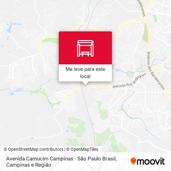 Avenida Camucim Campinas - São Paulo Brasil mapa