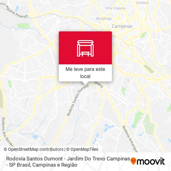 Rodovia Santos Dumont - Jardim Do Trevo Campinas - SP Brasil mapa