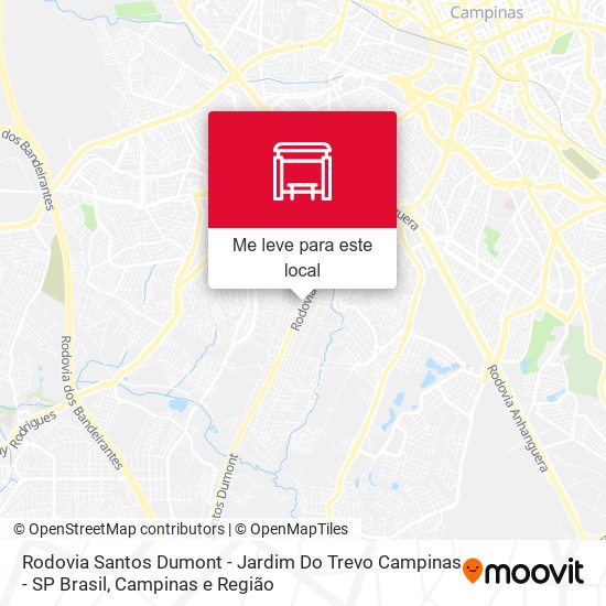 Rodovia Santos Dumont - Jardim Do Trevo Campinas - SP Brasil mapa