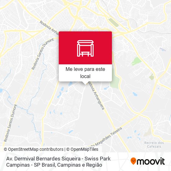 Av. Dermival Bernardes Siqueira - Swiss Park Campinas - SP Brasil mapa