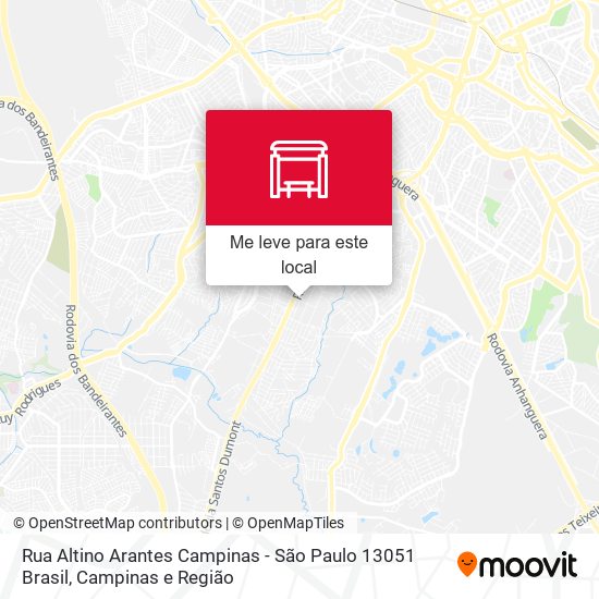 Rua Altino Arantes Campinas - São Paulo 13051 Brasil mapa