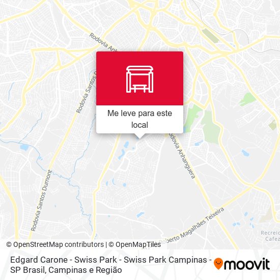 Edgard Carone - Swiss Park - Swiss Park Campinas - SP Brasil mapa