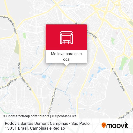 Rodovia Santos Dumont Campinas - São Paulo 13051 Brasil mapa