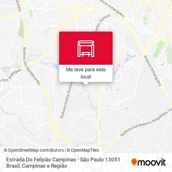 Estrada Do Felipão Campinas - São Paulo 13051 Brasil mapa