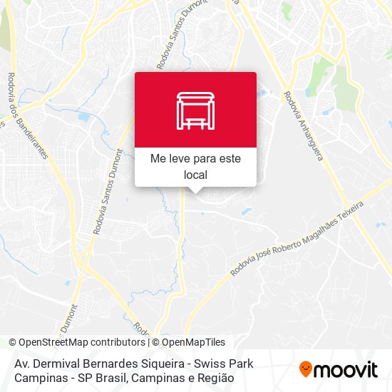 Av. Dermival Bernardes Siqueira - Swiss Park Campinas - SP Brasil mapa