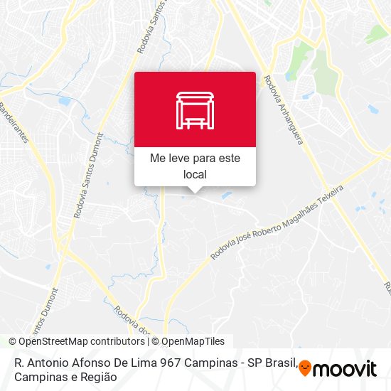 R. Antonio Afonso De Lima 967 Campinas - SP Brasil mapa