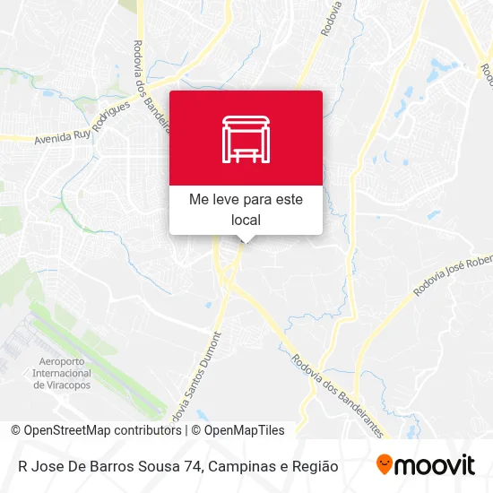 R Jose De Barros Sousa 74 mapa