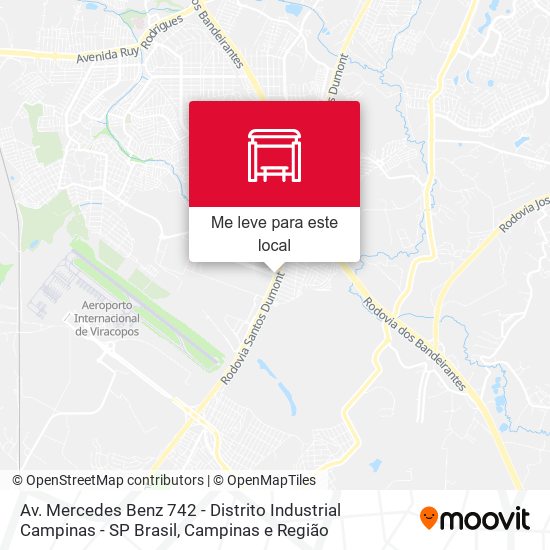 Av. Mercedes Benz 742 - Distrito Industrial Campinas - SP Brasil mapa
