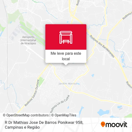 R Dr Mathias Jose De Barros Ponikwar 958 mapa