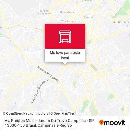 Av. Prestes Maia - Jardim Do Trevo Campinas - SP 13030-150 Brasil mapa