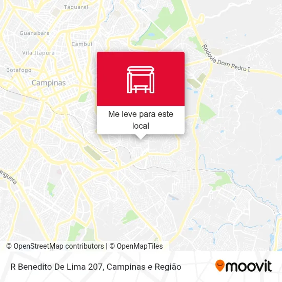R Benedito De Lima 207 mapa