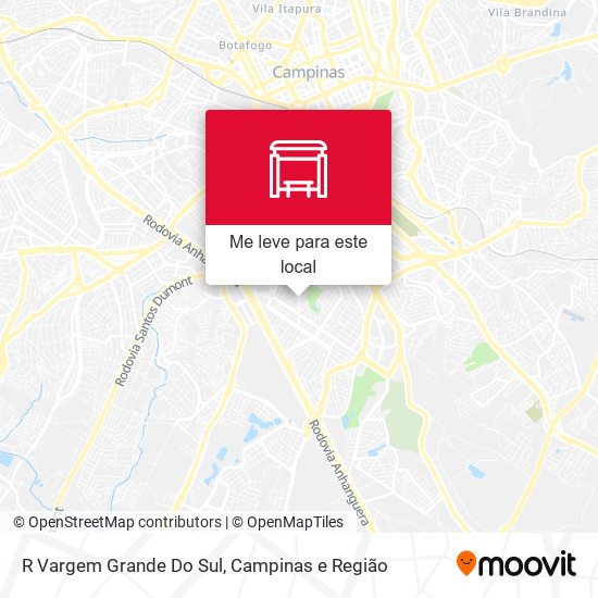 R Vargem Grande Do Sul mapa