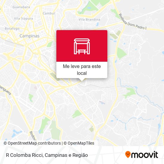 R Colomba Ricci mapa