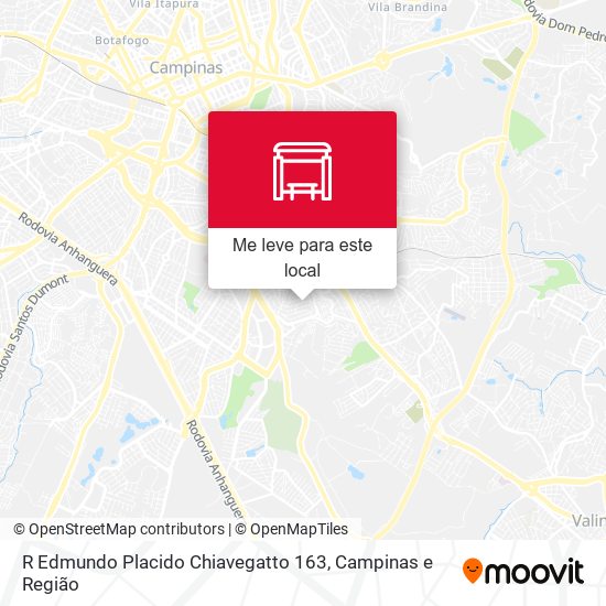 R Edmundo Placido Chiavegatto 163 mapa