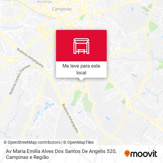 Av Maria Emilia Alves Dos Santos De Angelis 520 mapa