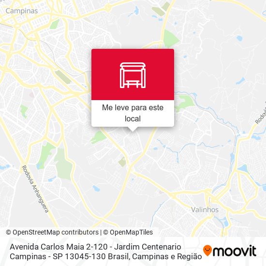 Avenida Carlos Maia 2-120 - Jardim Centenario Campinas - SP 13045-130 Brasil mapa