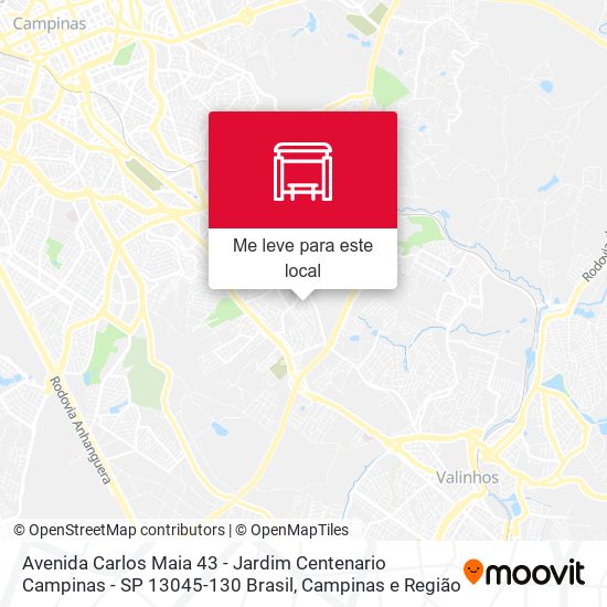 Avenida Carlos Maia 43 - Jardim Centenario Campinas - SP 13045-130 Brasil mapa