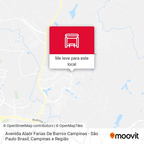 Avenida Alaôr Farias De Barros Campinas - São Paulo Brasil mapa