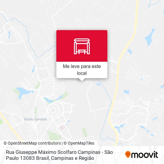 Rua Giuseppe Máximo Scolfaro Campinas - São Paulo 13083 Brasil mapa