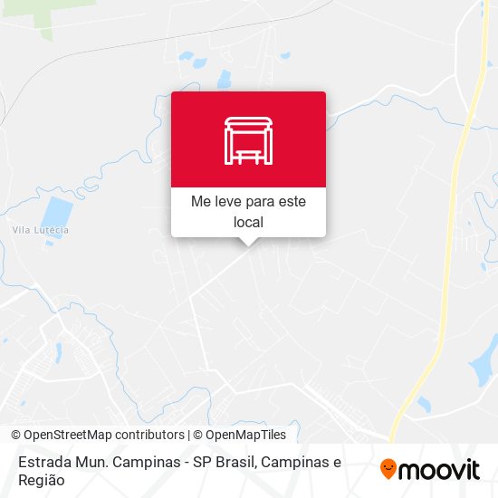 Estrada Mun. Campinas - SP Brasil mapa