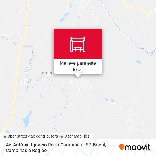 Av. Antônio Ignácio Pupo Campinas - SP Brasil mapa