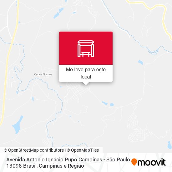 Avenida Antonio Ignácio Pupo Campinas - São Paulo 13098 Brasil mapa