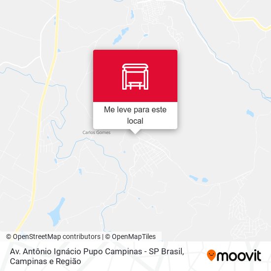 Av. Antônio Ignácio Pupo Campinas - SP Brasil mapa