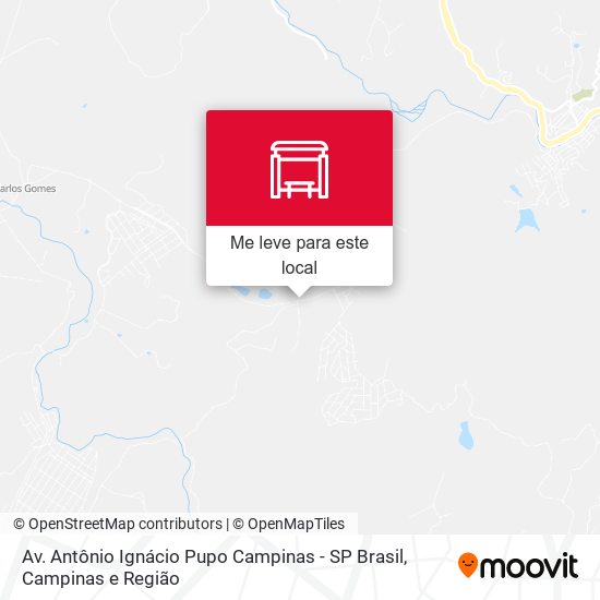 Av. Antônio Ignácio Pupo Campinas - SP Brasil mapa