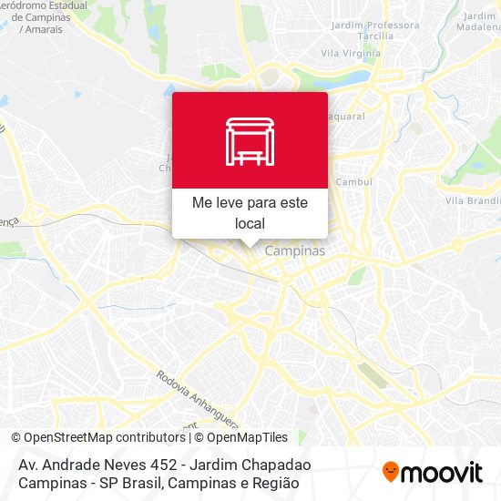 Av. Andrade Neves 452 - Jardim Chapadao Campinas - SP Brasil mapa