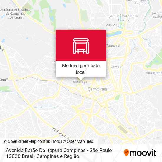 Avenida Barão De Itapura Campinas - São Paulo 13020 Brasil mapa