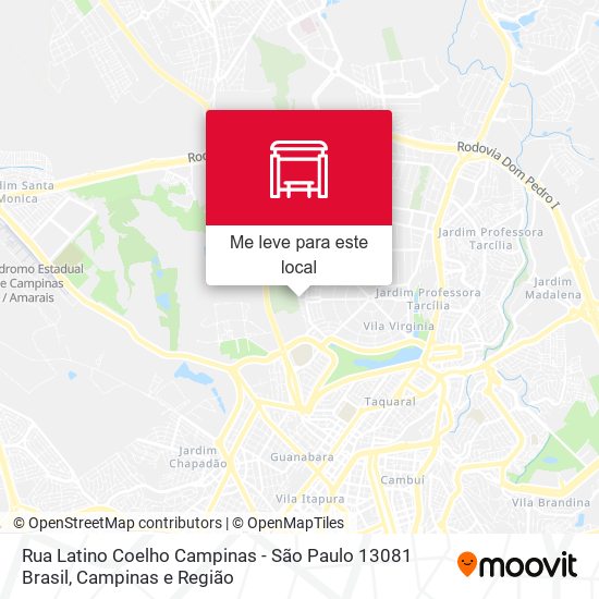 Rua Latino Coelho Campinas - São Paulo 13081 Brasil mapa