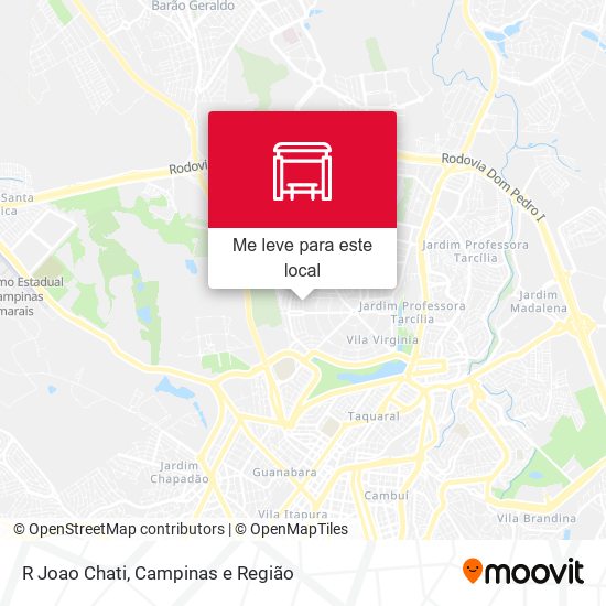 R Joao Chati mapa