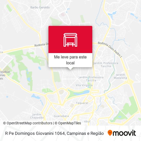 R Pe Domingos Giovanini 1064 mapa