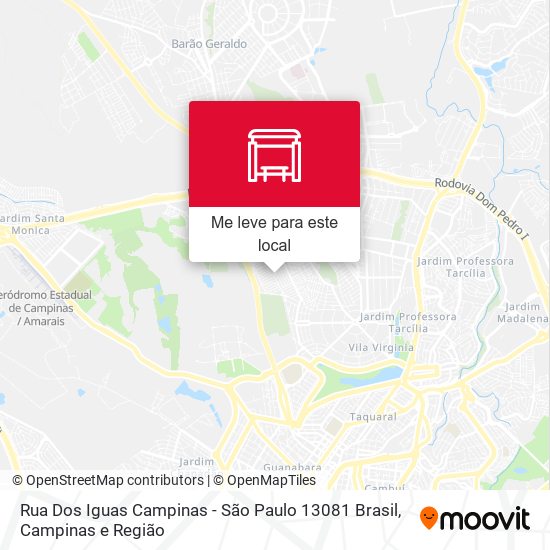 Rua Dos Iguas Campinas - São Paulo 13081 Brasil mapa