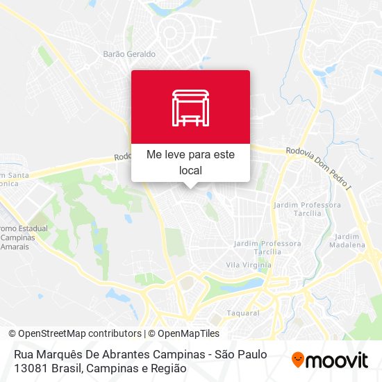 Rua Marquês De Abrantes Campinas - São Paulo 13081 Brasil mapa