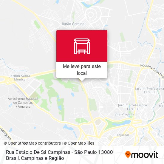 Rua Estácio De Sá Campinas - São Paulo 13080 Brasil mapa