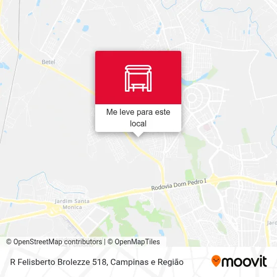 R Felisberto Brolezze 518 mapa