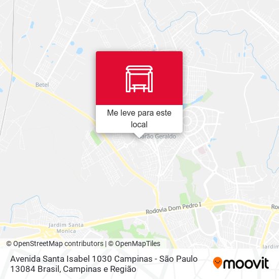 Avenida Santa Isabel 1030 Campinas - São Paulo 13084 Brasil mapa