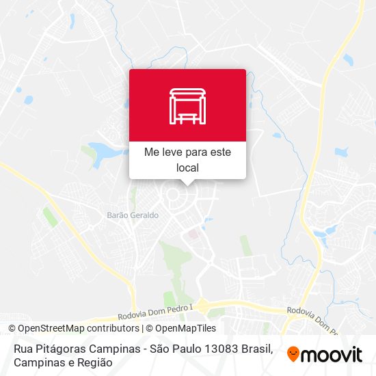 Rua Pitágoras Campinas - São Paulo 13083 Brasil mapa