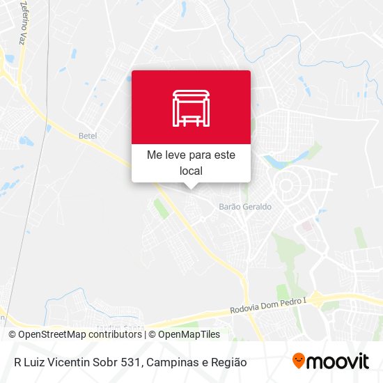 R Luiz Vicentin Sobr 531 mapa