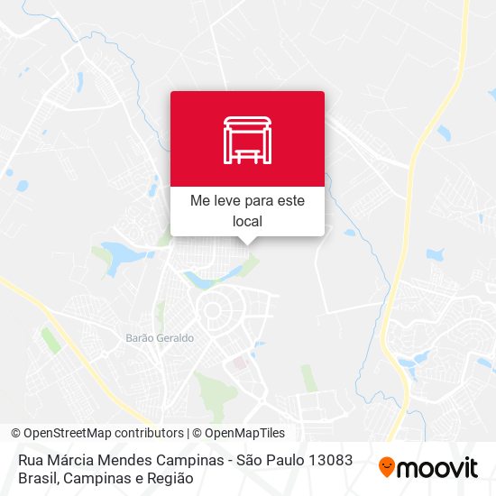 Rua Márcia Mendes Campinas - São Paulo 13083 Brasil mapa