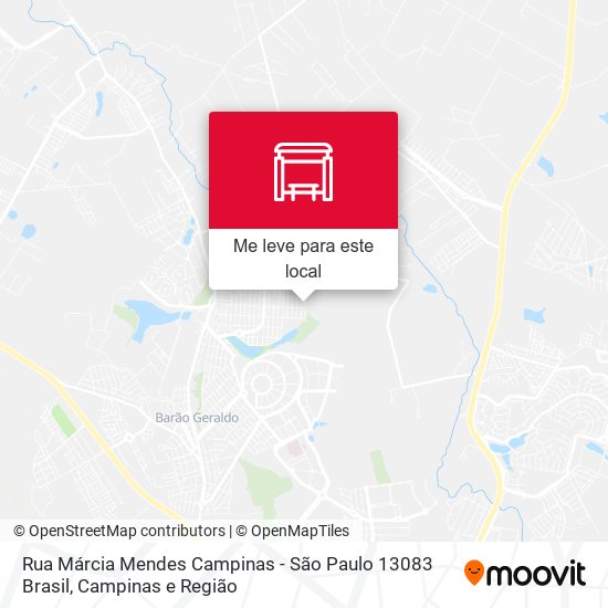 Rua Márcia Mendes Campinas - São Paulo 13083 Brasil mapa
