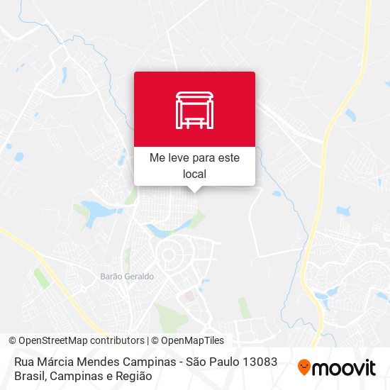 Rua Márcia Mendes Campinas - São Paulo 13083 Brasil mapa