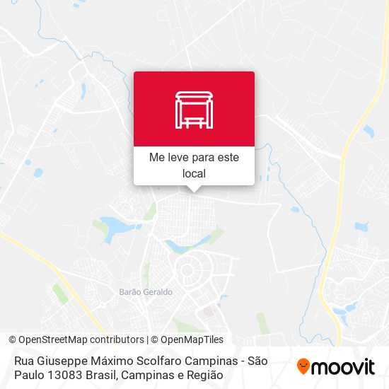 Rua Giuseppe Máximo Scolfaro Campinas - São Paulo 13083 Brasil mapa