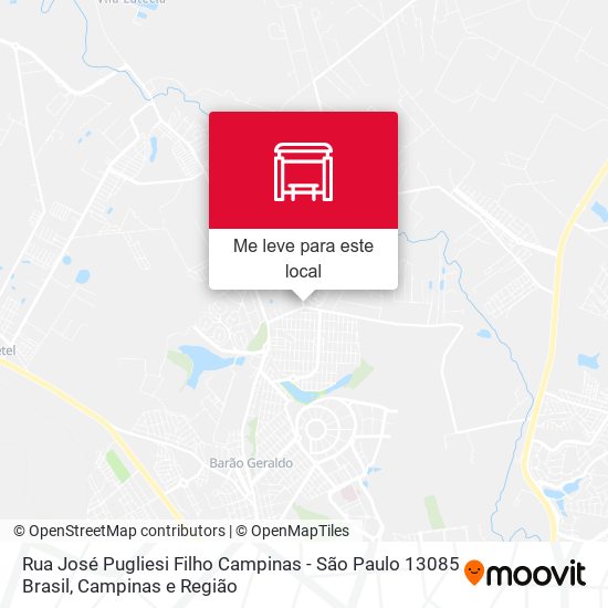 Rua José Pugliesi Filho Campinas - São Paulo 13085 Brasil mapa