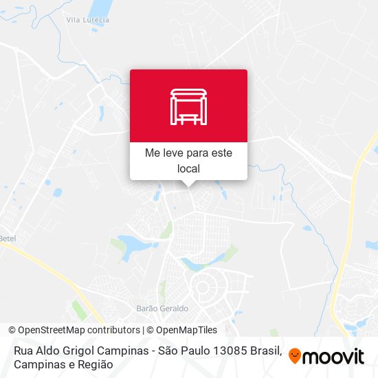 Rua Aldo Grigol Campinas - São Paulo 13085 Brasil mapa