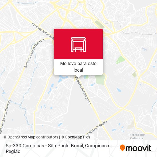 Sp-330 Campinas - São Paulo Brasil mapa