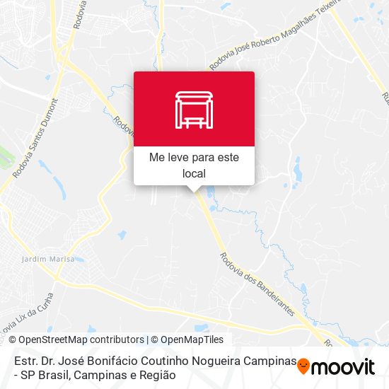 Estr. Dr. José Bonifácio Coutinho Nogueira Campinas - SP Brasil mapa